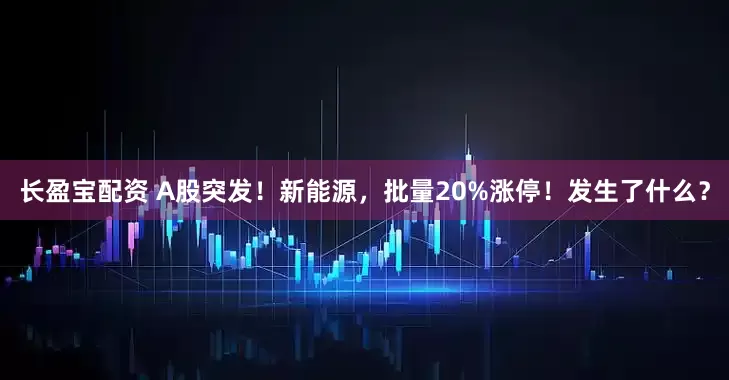 长盈宝配资 A股突发！新能源，批量20%涨停！发生了什么？
